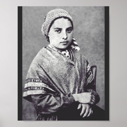 Sint Bernadette Soubirous Poster (Voorkant)