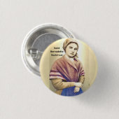 Sint Bernadette Soubirous Ronde Button 3,2 Cm (Voorkant /achterkant)