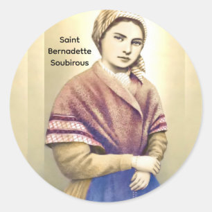 Sint Bernadette Soubirous Ronde Sticker