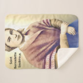 Sint Bernadette Soubirous Sherpa Deken (Voorkant (horizontaal))