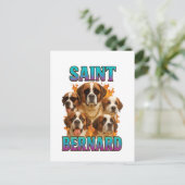 Sint-Bernard Briefkaart (Staand voorkant)