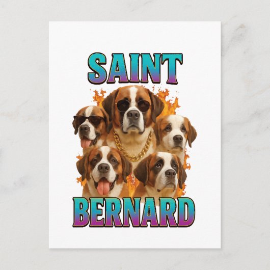 Sint-Bernard Briefkaart (Voorkant)