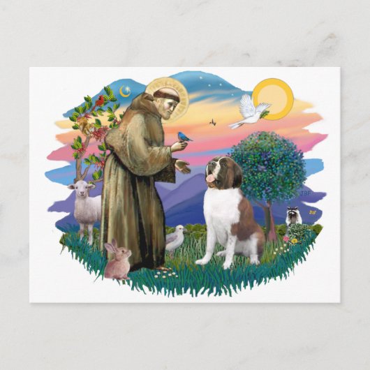 Sint Bernard Briefkaart (Voorkant)