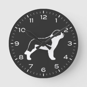 Sint Bernard Chalk Style Drawing Dog Ronde Klok