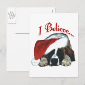 Sint-bernard die ik heb geloofd feestdagenkaart (Voorkant / Achterkant)