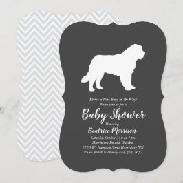 Sint Bernard Dog Baby shower Genderneutraal Kaart