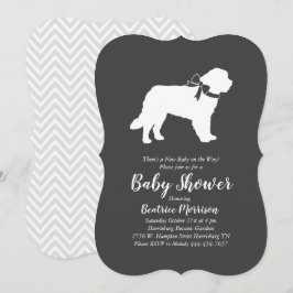 Sint Bernard Dog Baby shower Genderneutraal Kaart