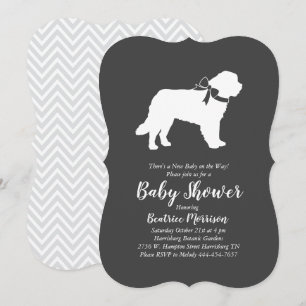 Sint Bernard Dog Baby shower Genderneutraal Kaart