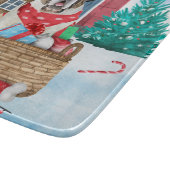 Sint-Bernard Dog in het sneeuwkersthondenhuis Snijplank (Hoek)