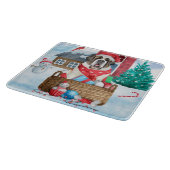 Sint-Bernard Dog in het sneeuwkersthondenhuis Snijplank (Hoek)