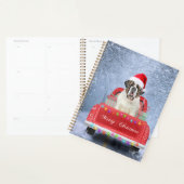 Sint-Bernard Dog in Snow, tijdens de kerstmis Planner (Display)