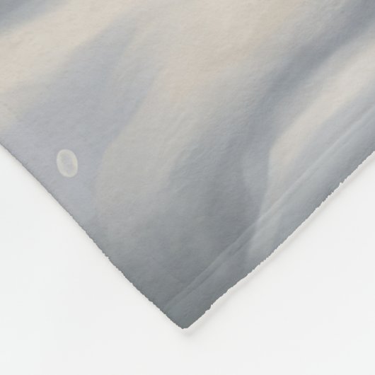 Sint-Bernard Dog met sneeuwkerst Fleece Deken (Hoek)