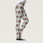 Sint-Bernard Dog met sneeuwkerst Leggings (Rechts)