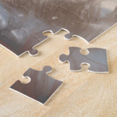 Sint-Bernard Dog met sneeuwkerst Legpuzzel (Zijkant)