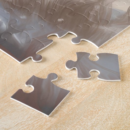 Sint-Bernard Dog met sneeuwkerst Legpuzzel (Zijkant)