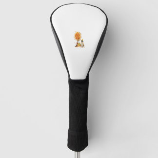 Sint Bernard Dog Silhouette Pumpkin Autumn Bedankt Golfheadcover