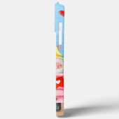 Sint Bernard Dog Valentijnsdag Truck Hearts Case-Mate iPhone Case (Achterkant / Links)