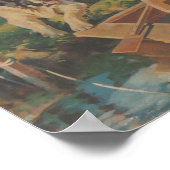 Sint Bernard, Eenden, klein meisje in de boot Poster (Hoek)