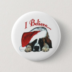 Sint Bernard geloof ik - Button