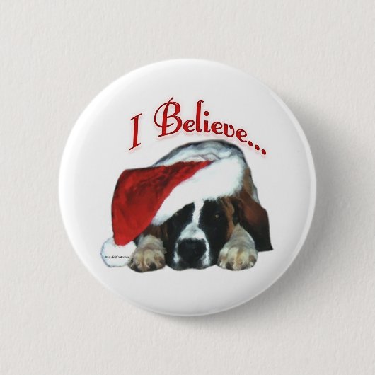 Sint Bernard geloof ik - Button (Voorkant)