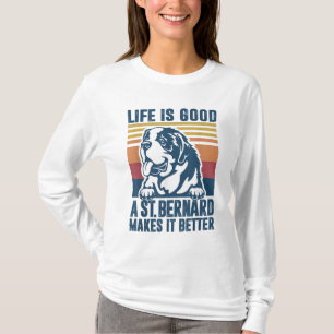 Sint Bernard Gifts for Women Mannen Dog Ma St B T-shirt