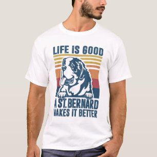 Sint Bernard Gifts for Women Mannen Dog Ma St B T-shirt