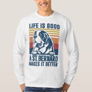 Sint Bernard Gifts for Women Mannen Dog Ma St B T-shirt