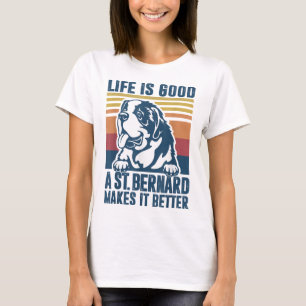 Sint Bernard Gifts for Women Mannen Dog Ma St B T-shirt