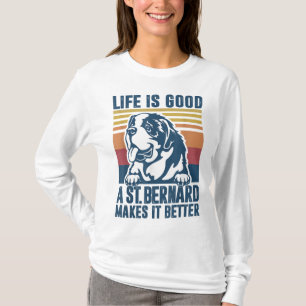 Sint Bernard Gifts for Women Mannen Dog Ma St B T-shirt