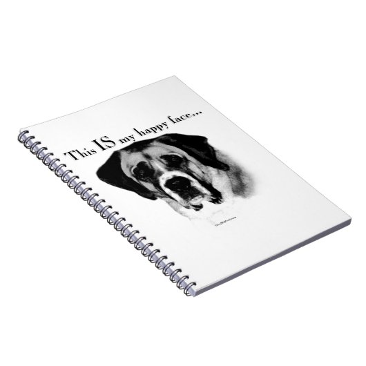 Sint Bernard Happy Face Notitieboek (Rechterzijde)