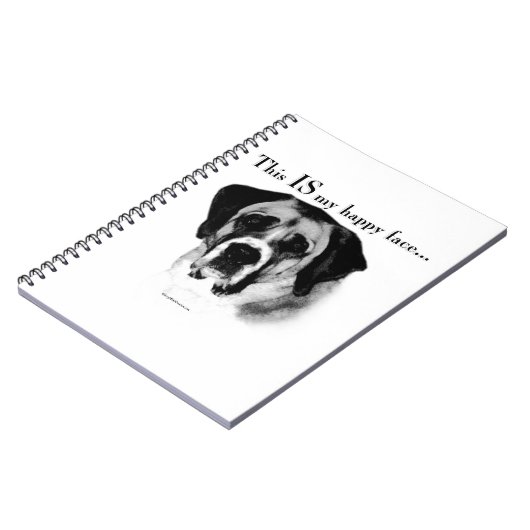 Sint Bernard Happy Face Notitieboek (Linkerzijde)
