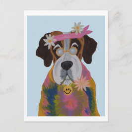 Sint-Bernard-Hippie Briefkaart
