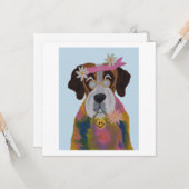 Sint Bernard Hippie Kaart (Voorkant / Achterkant in situ)