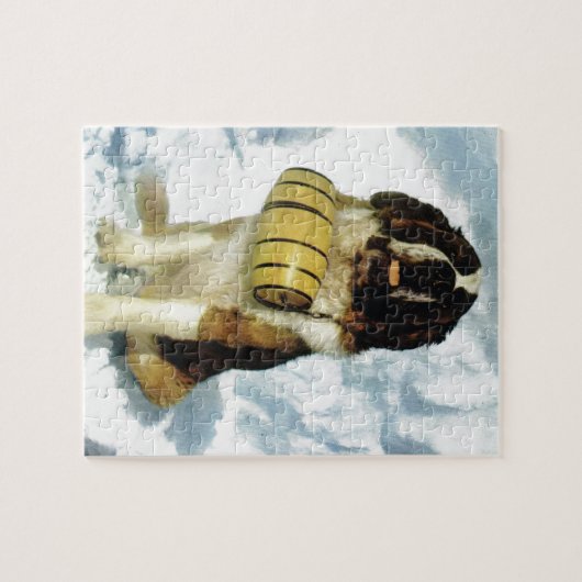 Sint-Bernard-hond, bergredding Legpuzzel (Horizontaal)