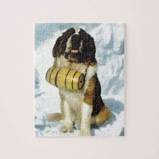 Sint-Bernard-hond, bergredding Legpuzzel (Verticaal)