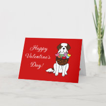 Sint-Bernard-hond Cartoon Valentijnsdag