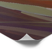 Sint Bernard Hond Dier Portret Schilderij Pet Poster (Hoek)