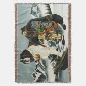 Sint Bernard Hond Dwerg Fantasie Deken (Voorkant Verticaal)