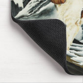 Sint Bernard Hond Dwerg Fantasie Muismat (Hoek)