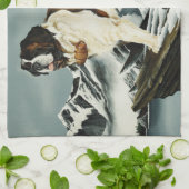 Sint Bernard Hond Dwerg Fantasie Theedoek (Gevouwen)
