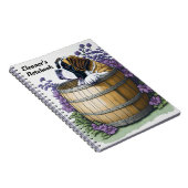Sint Bernard Hond gepersonaliseerd Notitieboek (Rechterzijde)