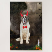 Sint Bernard Hond in Halloween Kostuum Legpuzzel (Verticaal)