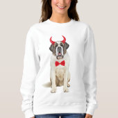 Sint Bernard Hond in Halloween Trui (Voorkant)