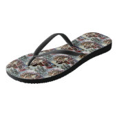 Sint-bernard-hond Kerstmis Festief Teenslippers (Schuin)