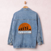 Sint Bernard Hond Papa Menselijke Evolutie Denim Jacket (Hangar)
