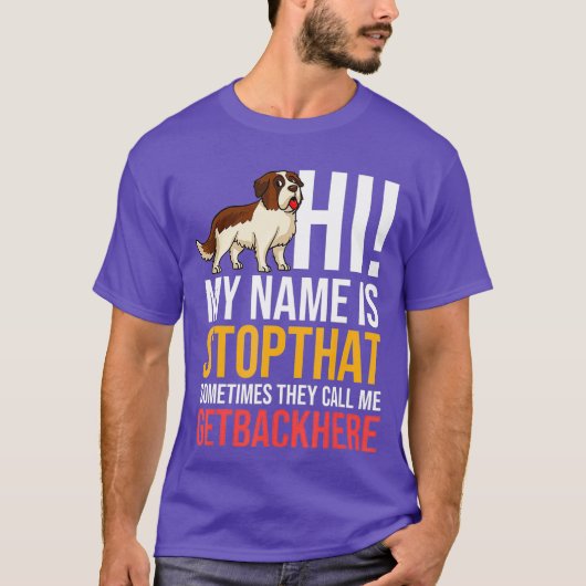 Sint Bernard Hond Puppies Eigenaar Lover _12 T-shirt (Voorkant)