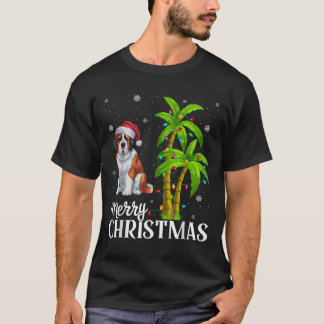 Sint Bernard Hondenliefhebbers Mannen Vrouwen Xmas T-shirt