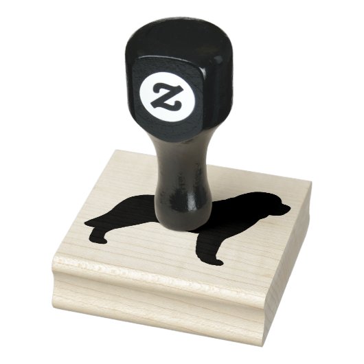 Sint Bernard Hondenras Silhouet Rubberstempel (Stempel)