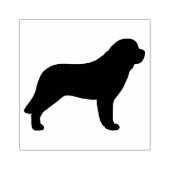 Sint Bernard Hondenras Silhouet Rubberstempel (Afrduk)