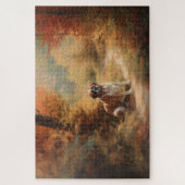 Sint Bernard in Herfst laat Herfst inspireren Legpuzzel (Verticaal)